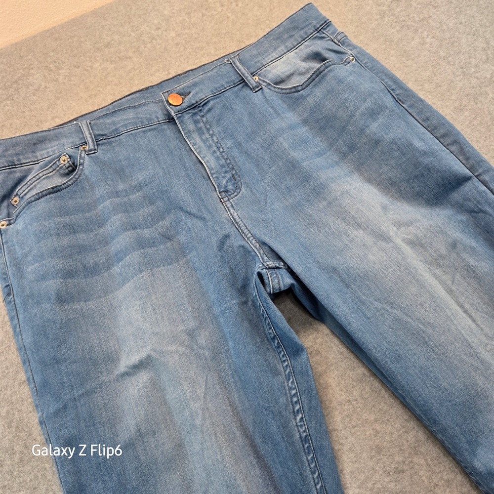 Mugsy Jeans Piers Light Wash Stretch Denim Jeans 40x30 FLX3NTL-40X30 Mens Blue
